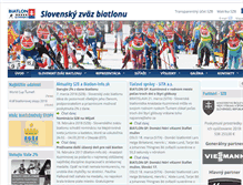 Tablet Screenshot of biathlon.sk