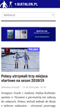 Mobile Screenshot of biathlon.pl