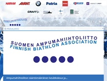 Tablet Screenshot of biathlon.fi